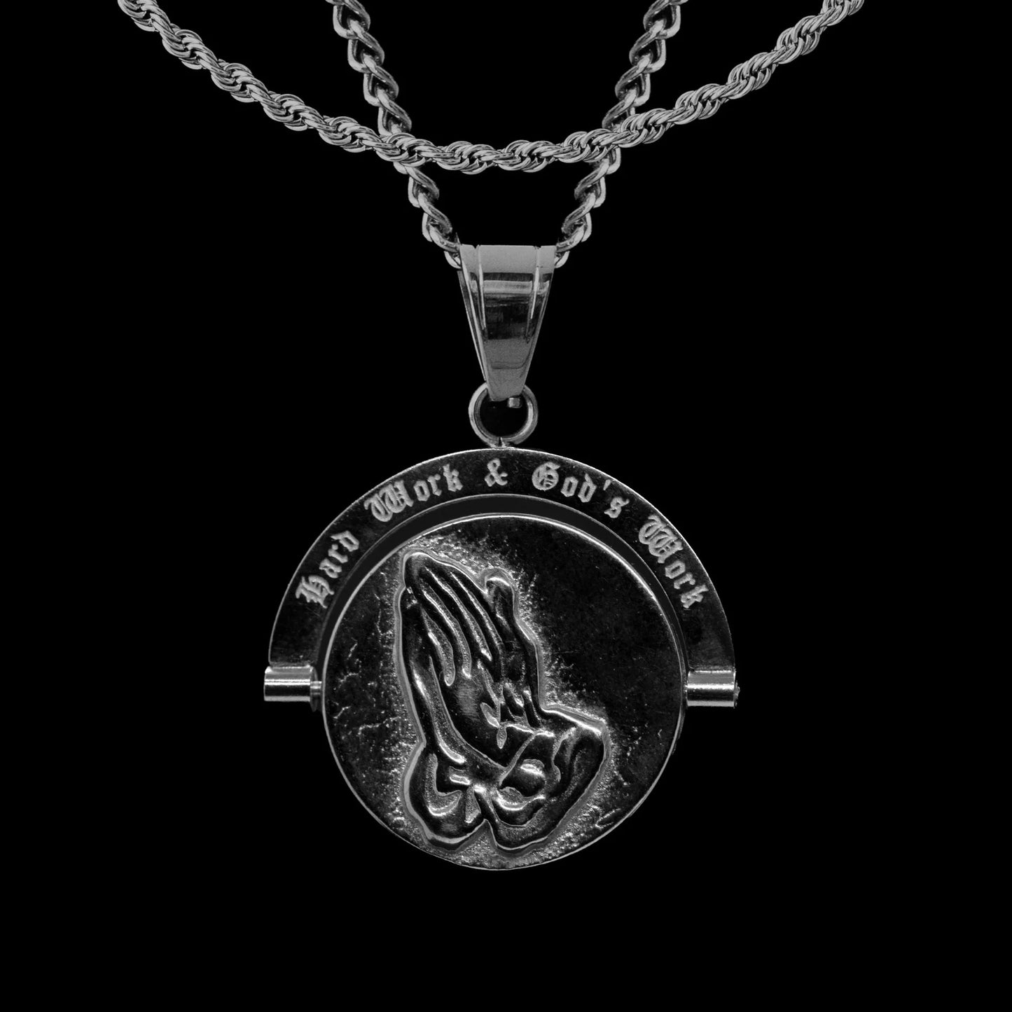 Hard Work & God's Work™ Double Sided Pendant